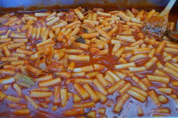 トッポギ　韓国料理　屋台　美味しい