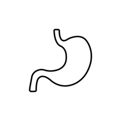 Stomach icon, Vector illustration. Organ icon vector