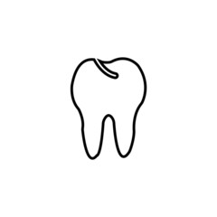Tooth icon. vector illustration