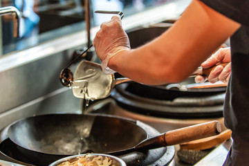 chef preparing food in the kitchen