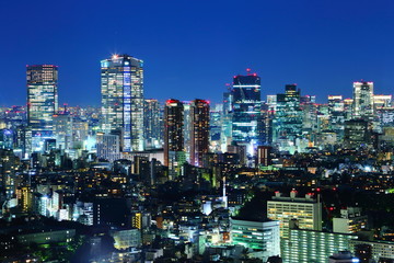都市の夜景　日本・東京・ビジネス