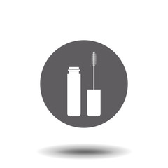 Mascara brush icon. Flat design style. Modern vector pictogram for web graphics - stock vector