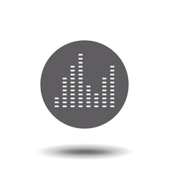Equalizer music flat icon vector symbol stock illustration web.