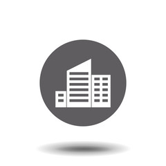 building Icon vector symbol stock illustration web.