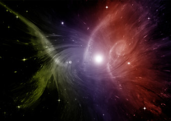 Naklejka premium galaxy in a free space