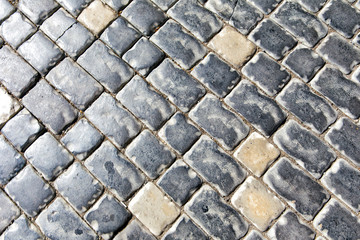 Grey paving stones as background