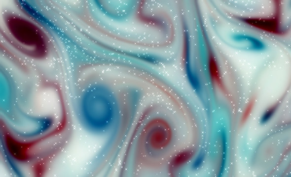 Magic space texture, pattern, looks like colorful smoke with beautiful little stars. Looks like night sky with stars.