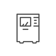 Modern ATM line outline icon