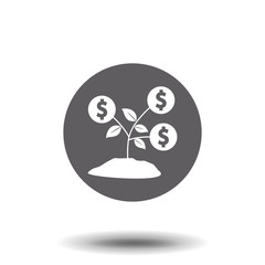 Money Tree icon vector. Simple flat symbol. Illustration pictogram
