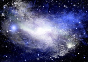 galaxy in a free space