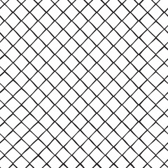 Fototapeta premium Seamless pattern with rhombus cells, square grid, lattice. Vector illustration