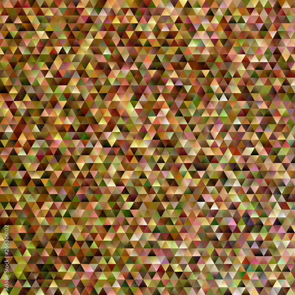 Poster geometric abstract regular triangle mosaic background - gradient polygon vector graphic design