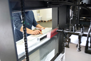 Operation of the printing machine. The printer supports the control panel, supervises the printing...