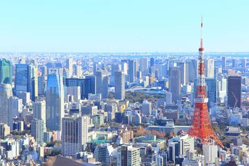 Foto op Canvas 都市風景　街並みと青空（東京・ビジネス） © JP trip landscape DL