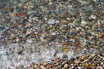 Pebble stone close up and background