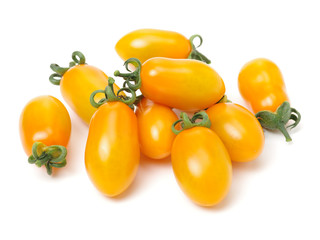 cherry tomatoes on white background 