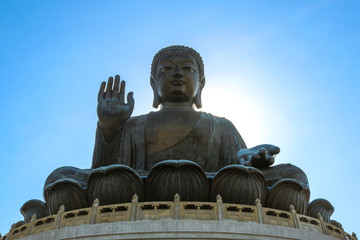 Tian Tan Buddha at Po Lin Monastery in Hong Kong.