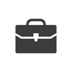 Briefcase icon on white background.