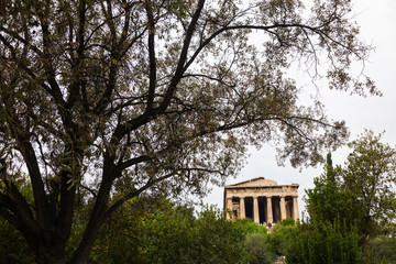 Fototapeta na wymiar Templo de Hefesto. Ágora Griega. Atenas, Grecia