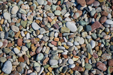 Pebble stone close up and background