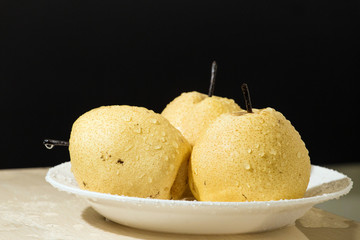 Fresh and delicious pears