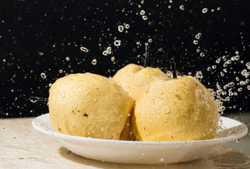 Fresh and delicious pears