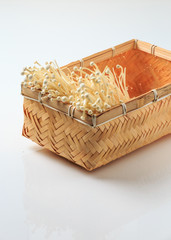 Golden mushroom and white jade mushroom