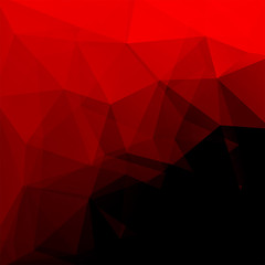 Abstract polygonal vector background. Red geometric vector illustration. Creative design template.