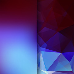 Abstract polygonal vector background. Geometric vector illustration. Creative design template. Abstract vector background for use in design. Purple, blue colors.