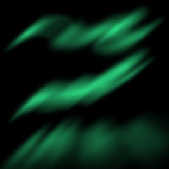 Aurora Borealis , Northern Lights Effect for decoration , Realistic Colored polar lights on black background .