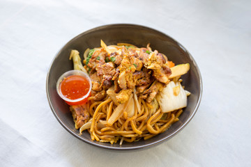 Thai Chicken Noodle in the bowl