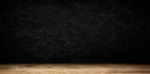 background barrel and worn old table of wood