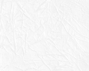 White empty crumpled paper texture for background.