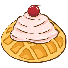 waffle vector graphic clipart design