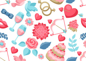 Wedding seamless pattern.