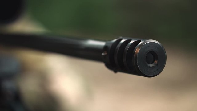 Hit the target. Motivation. Training. Profession. Professional. Weapons. Ammo. Bullets. Hunter. Slow Motion. 4K