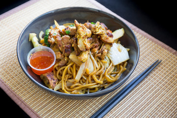Thai Chicken Noodle in the bowl
