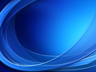 Blue Light Wave Abstract Background