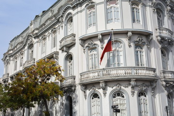 Spanis architecture in Santiago, Chile