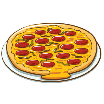 pizza vector graphic design