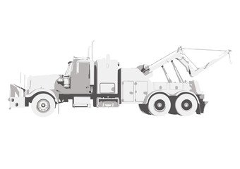 isolated road truck vector on white background