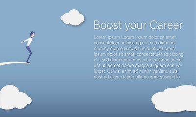 Boost your Career, business concept