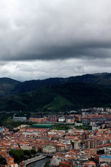 Fototapeta na wymiar Panoramic view of Bilbao