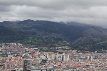 Fototapeta na wymiar Panoramic view of Bilbao