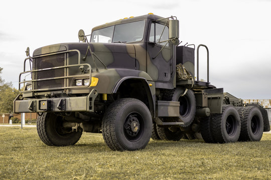 old dump truck vehicle militar machine loader transportation cammo agriculture truck tractor farm work 