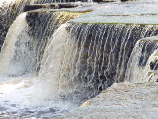 waterfall on river