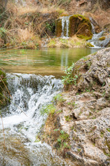 Stunning water fall in the forest The rains are increasing the currents of the rivers