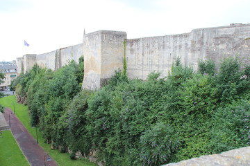 rampart - castle - caen - france