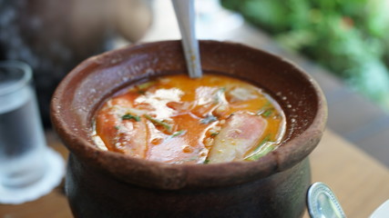 soup in a bowl