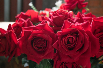 bouquet of red roses
